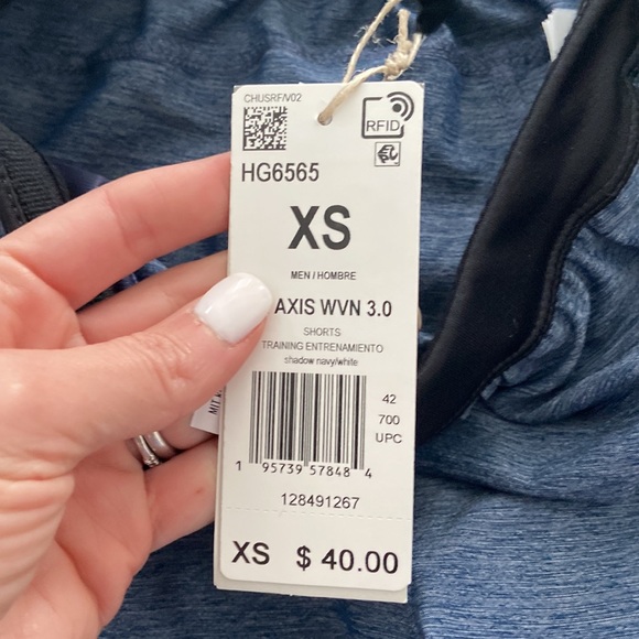 Blue adidas mens XS shorts - Picture 5 of 5